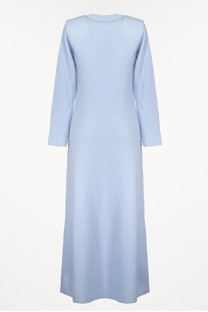 Baby Blue Thessaloniki Knit Long Dress