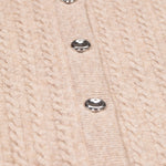 Camel Knit Patterned Women's Cardigan