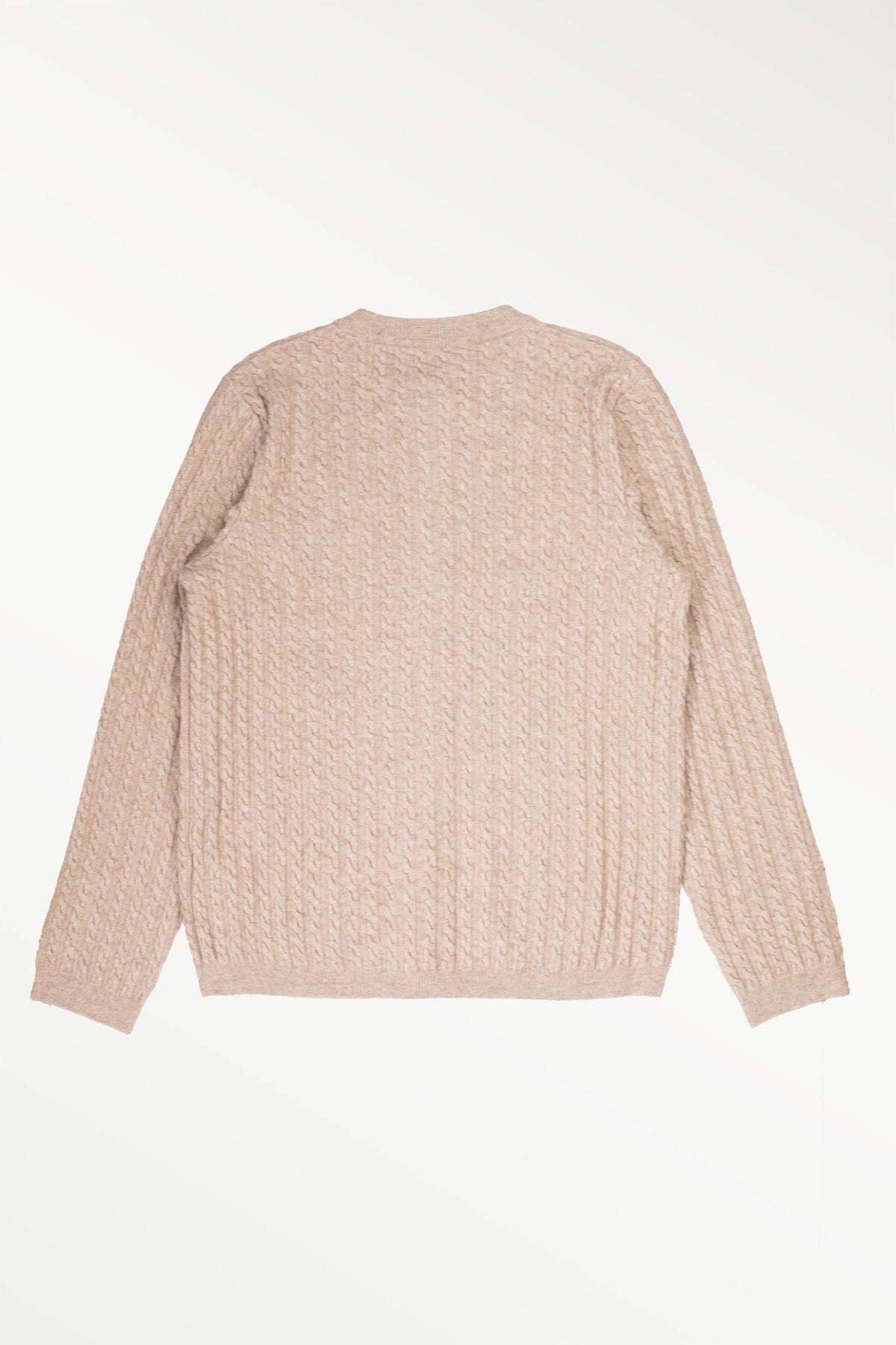 Camel Knit Patterned Women's Cardigan