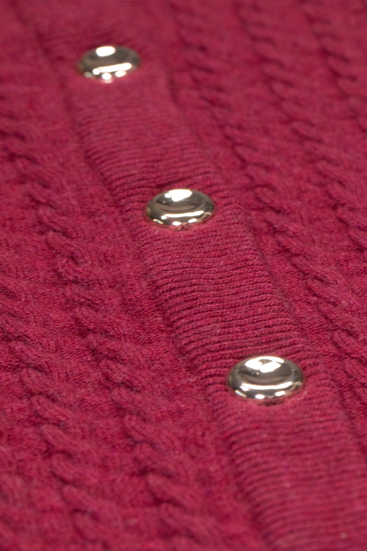 Women's Cardigan with Purple Knit Pattern