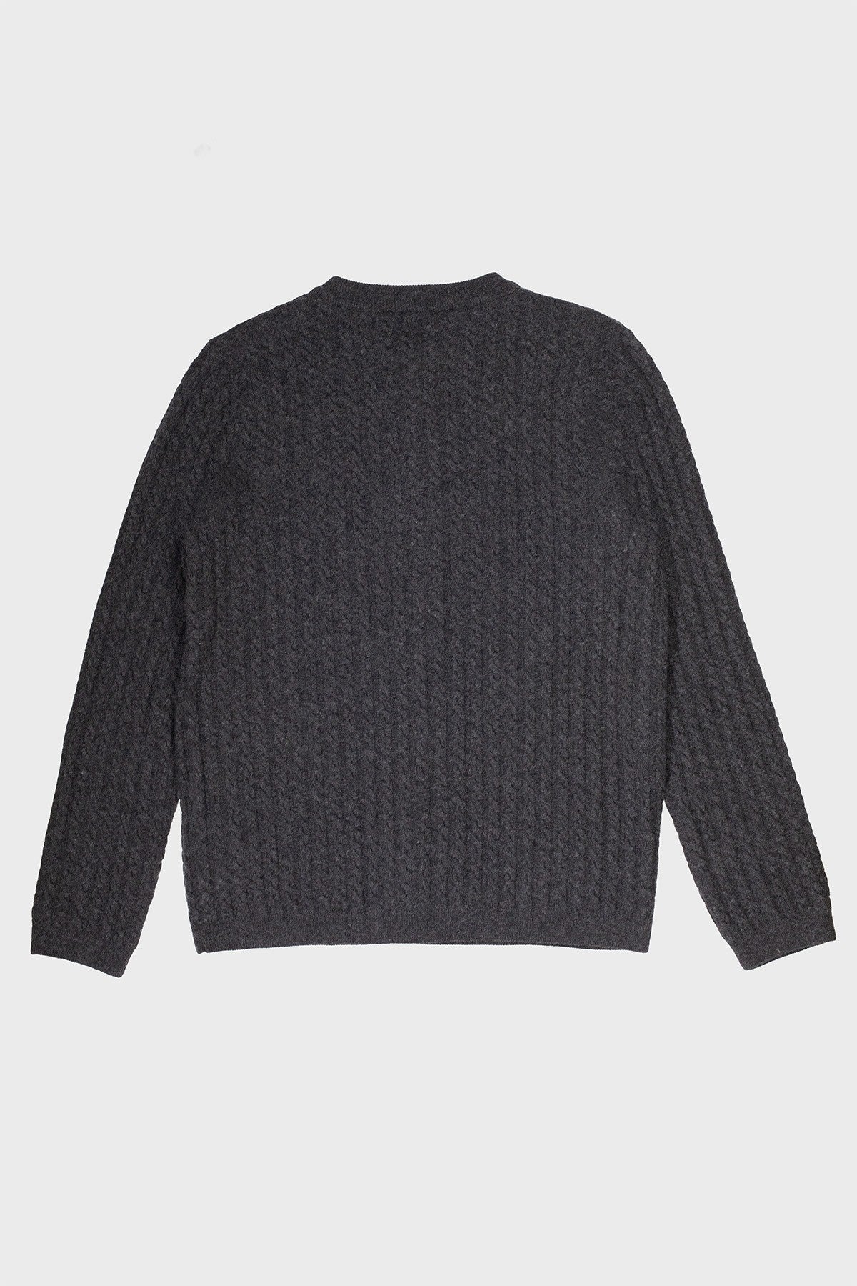 Dark Gray Knit Patterned Women's Cardigan