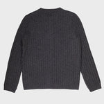 Dark Gray Knit Patterned Women's Cardigan