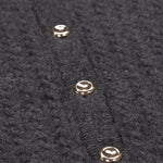 Dark Gray Knit Patterned Women's Cardigan