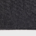 Dark Gray Knit Patterned Women's Cardigan