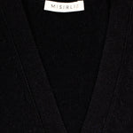 Black Buttoned Midi Women's Cardigan