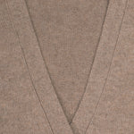 Camel Buttoned Midi Women's Cardigan