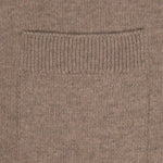 Camel Buttoned Midi Women's Cardigan