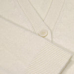 Ecru Buttoned Midi Women's Cardigan