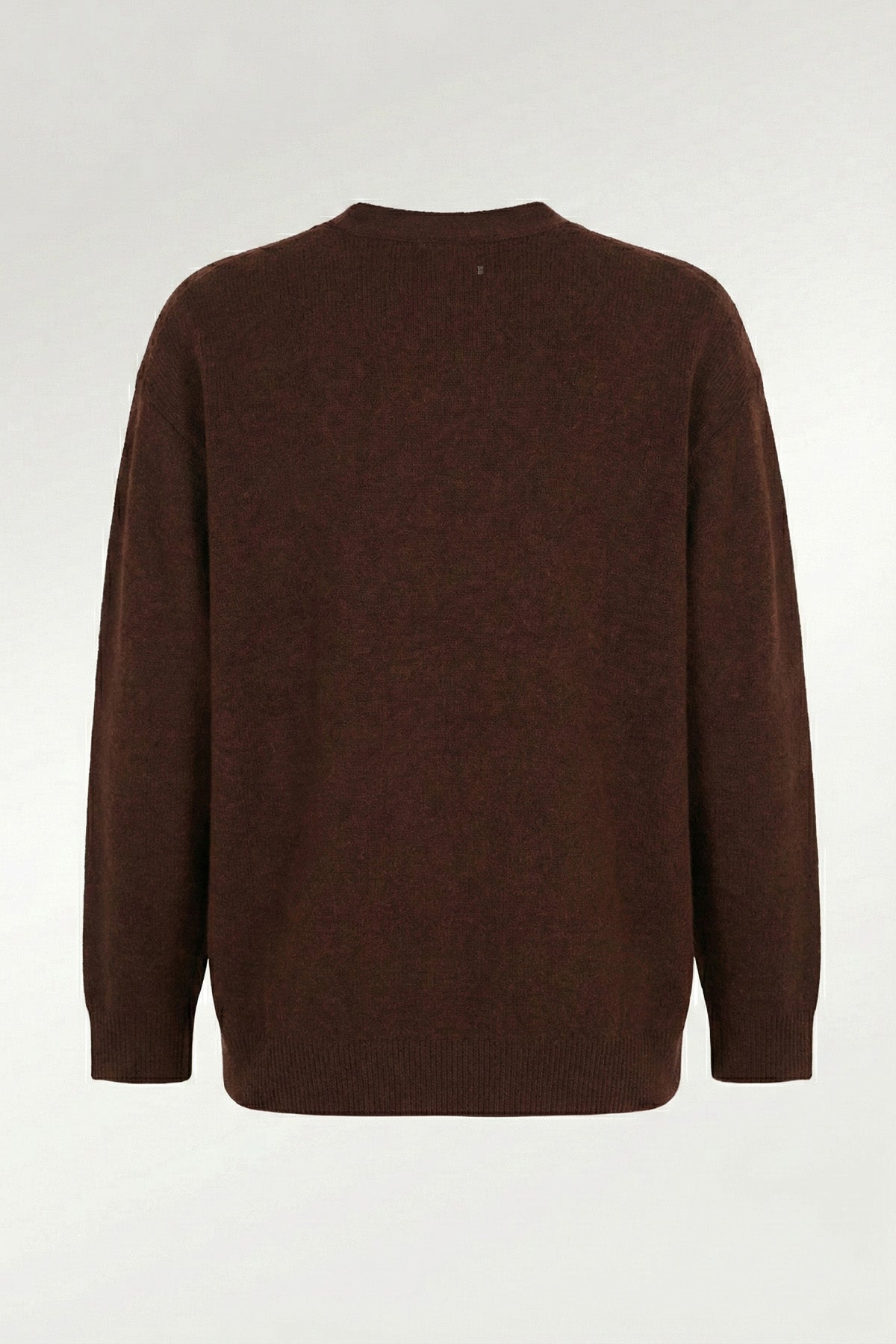 Brown Buttoned Midi Women's Cardigan