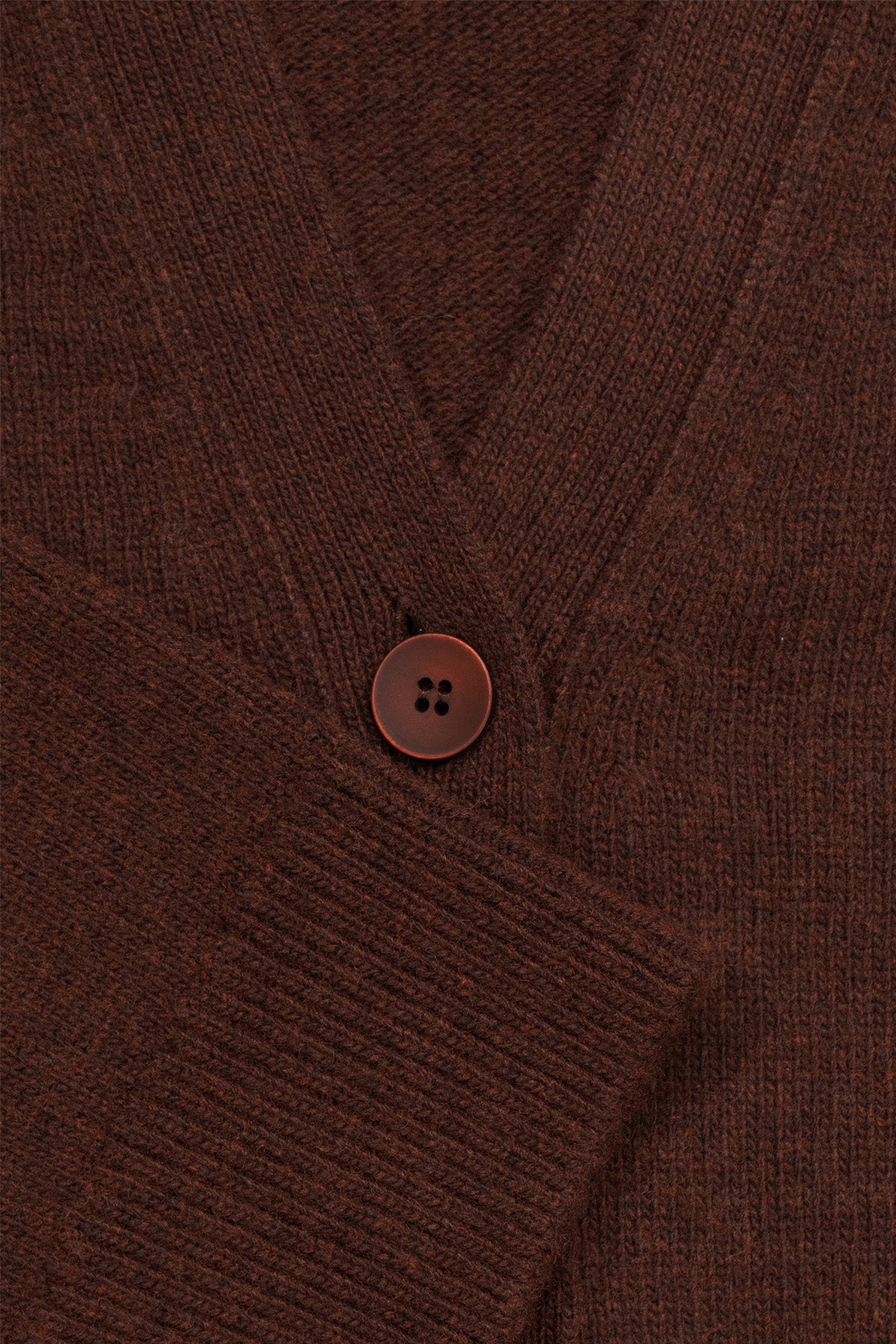 Brown Buttoned Midi Women's Cardigan