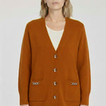 Women's Brick Chain Accessory Cardigan