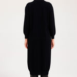 Black Button Down Long Women's Cardigan