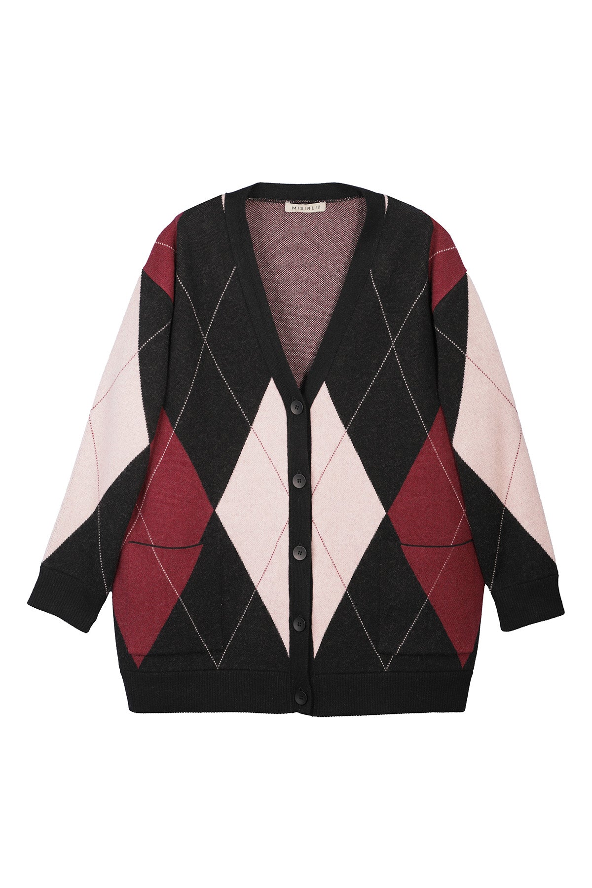 Multicolor Baklava Patterned Women's Cardigan