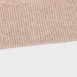 Camel Half-Zip Short Sleeve Women's Sweater