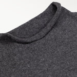 Dark Gray Crew Neck Basic Women's Sweater
