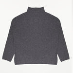 Dark Gray Crew Neck Basic Women's Sweater