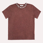 Brown Stone and Beaded Women's Sweater