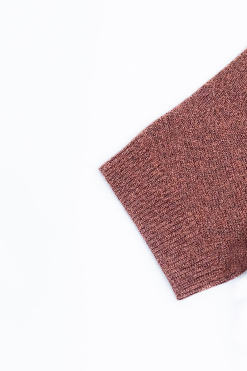 Brown Stone and Beaded Women's Sweater