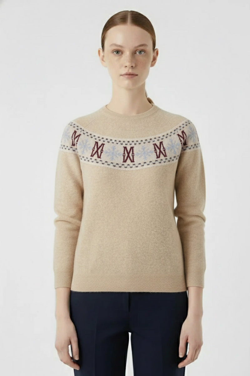 Women's Multicolor Jacquard Sweater