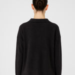 Dark Gray Collared Women's Sweater