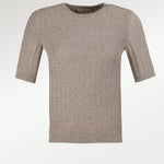 Women's Camel Knit Pattern Pullover