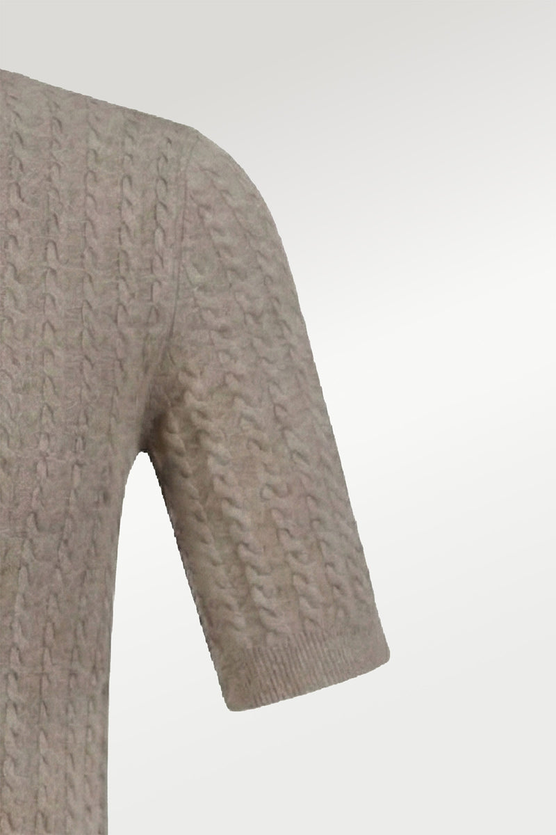 Women's Camel Knit Pattern Pullover