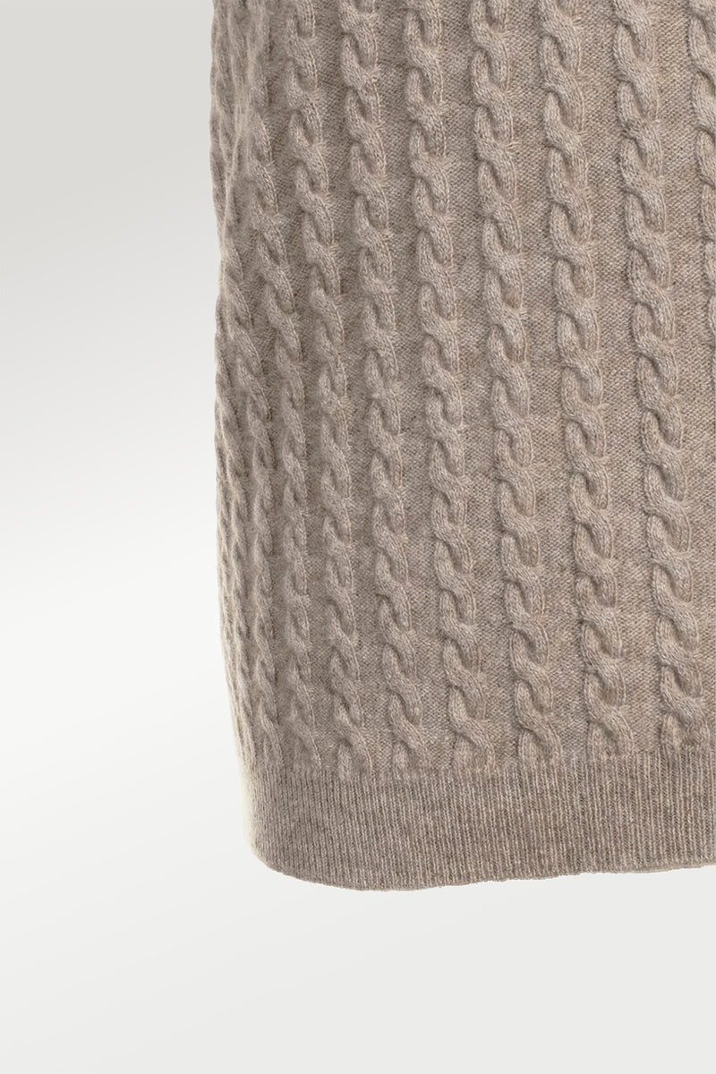 Women's Camel Knit Pattern Pullover