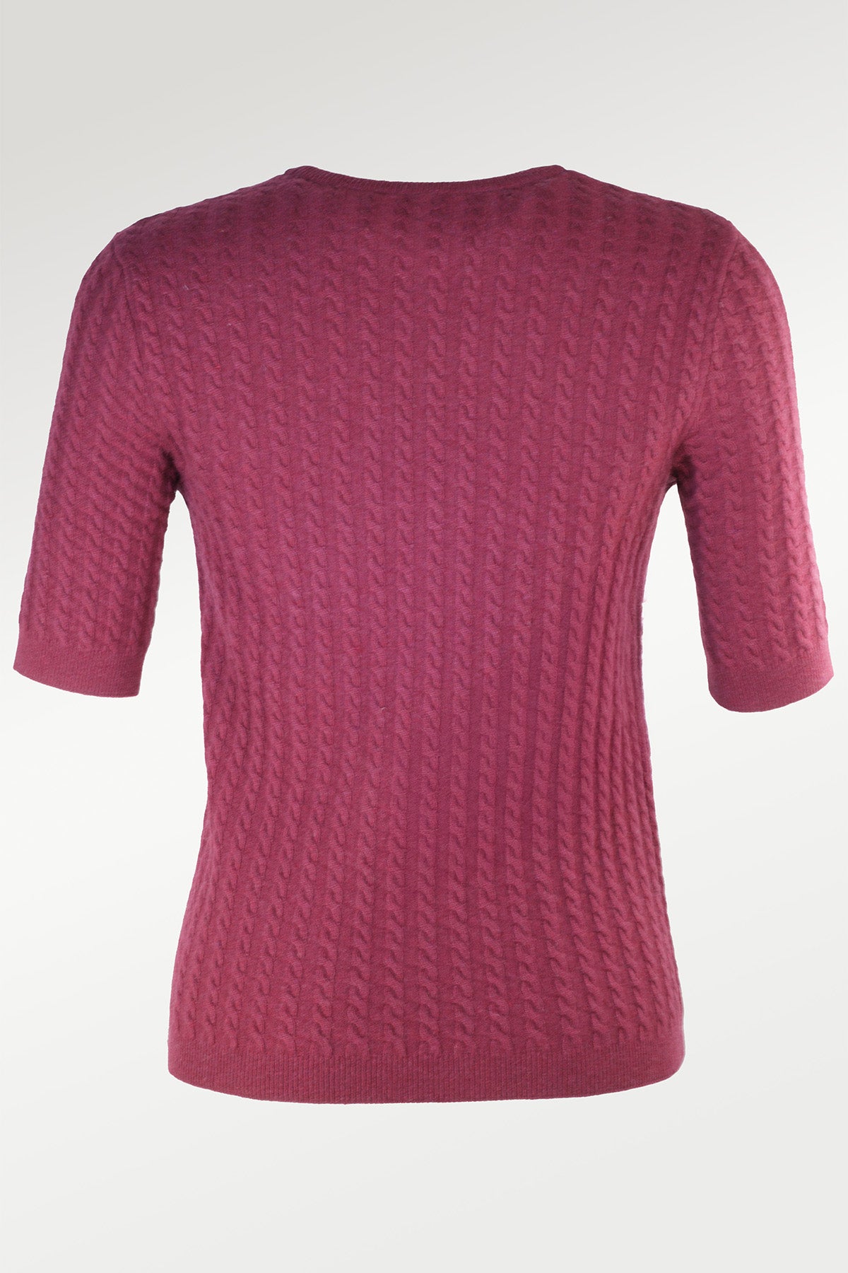 Women's Sweater with Purple Knit Pattern