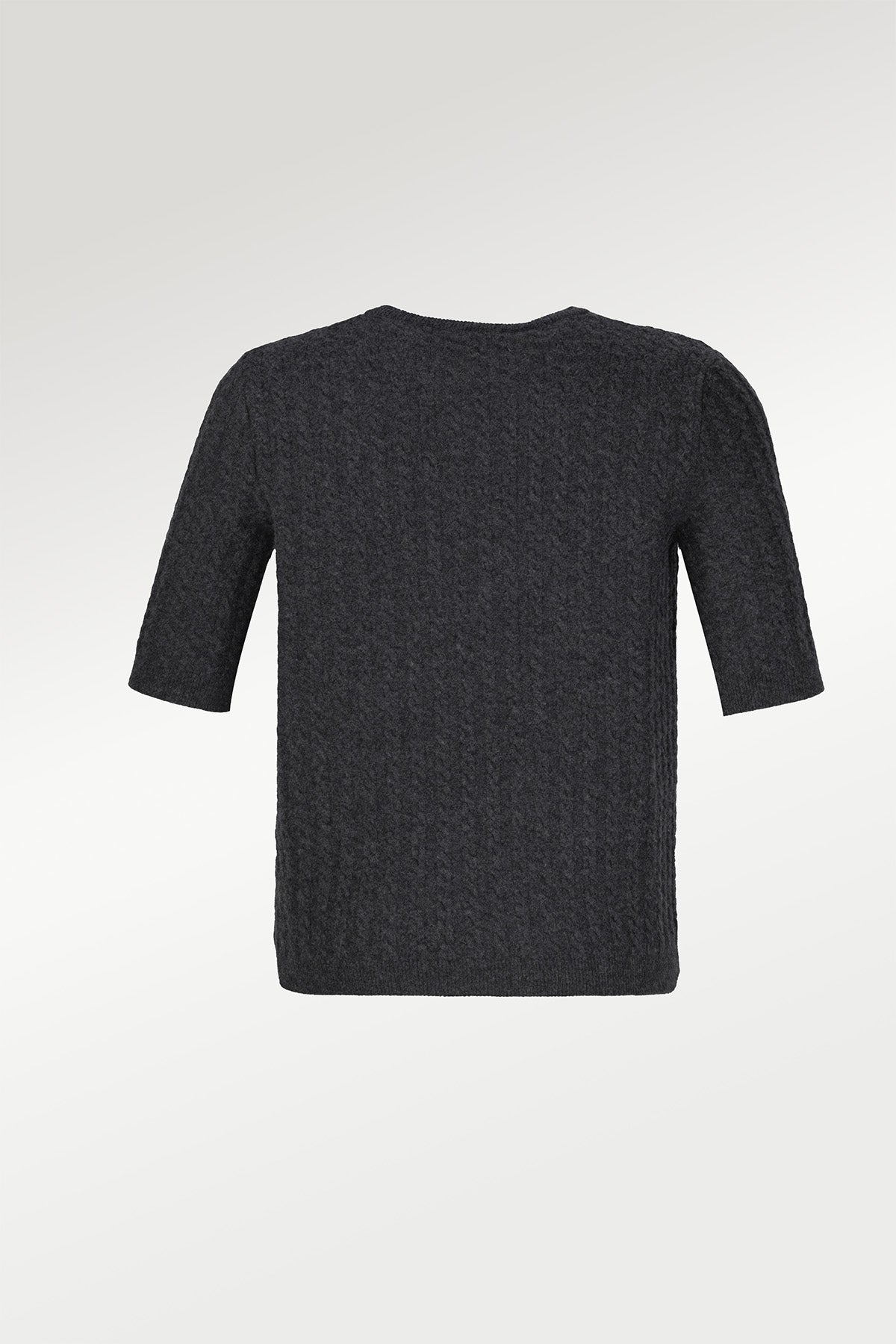 Women's Sweater with Dark Gray Knit Pattern