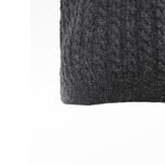 Women's Sweater with Dark Gray Knit Pattern
