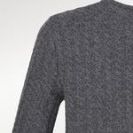 Women's Sweater with Dark Gray Knit Pattern