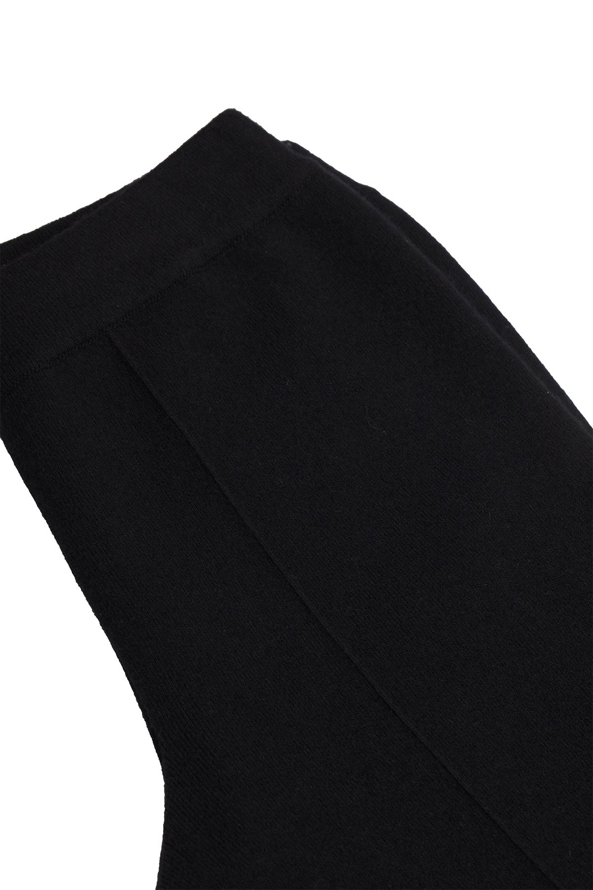 Women's Black Ribbed Wide Leg Pants