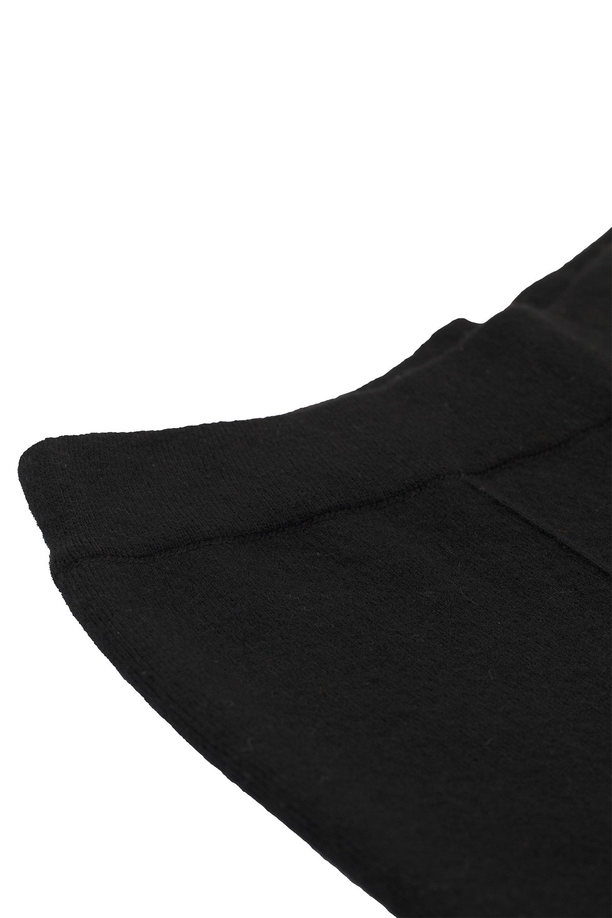 Women's Black Ribbed Wide Leg Pants