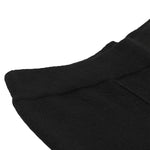 Women's Black Ribbed Wide Leg Pants