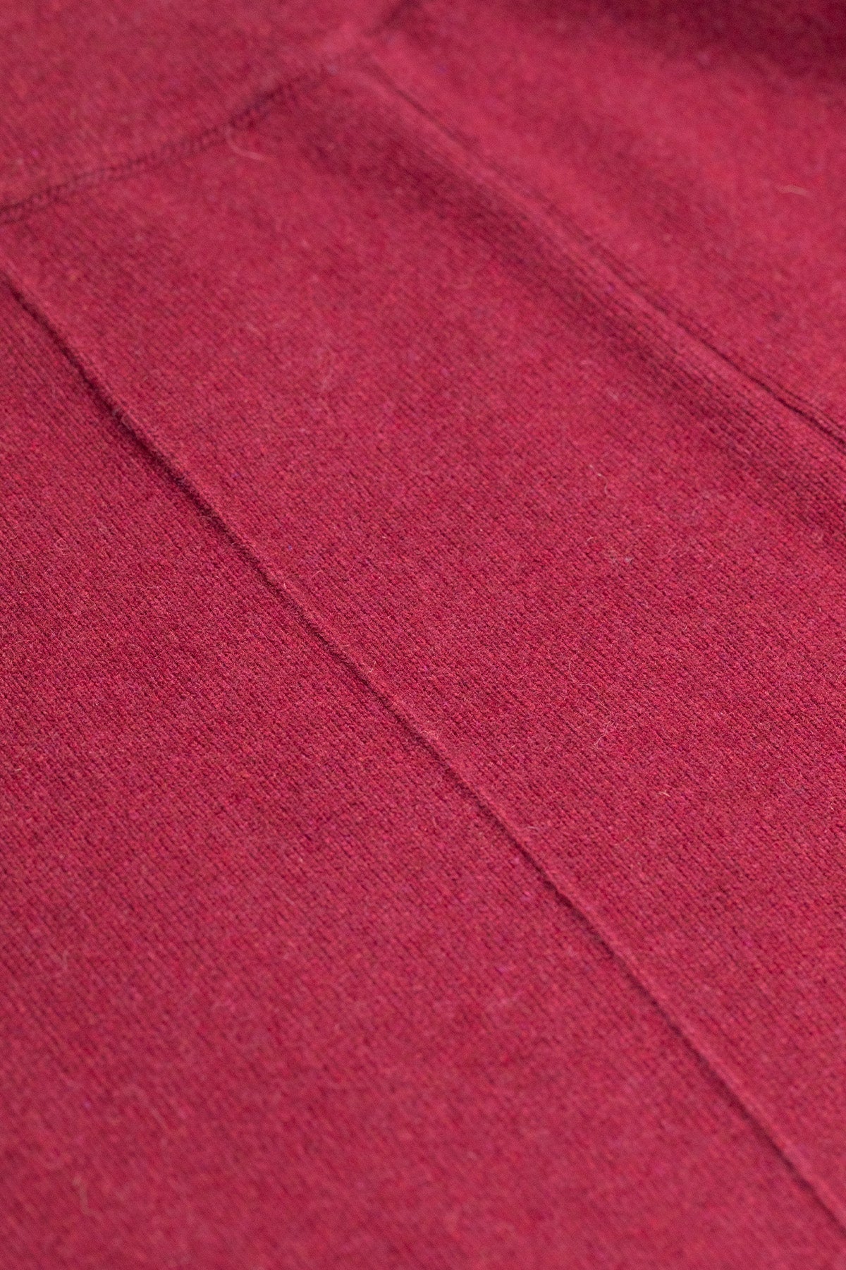 Women's Wide-Leg Ribbed Trousers in Burgundy