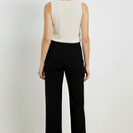 Dark Gray Chain Accessory Women's Trousers