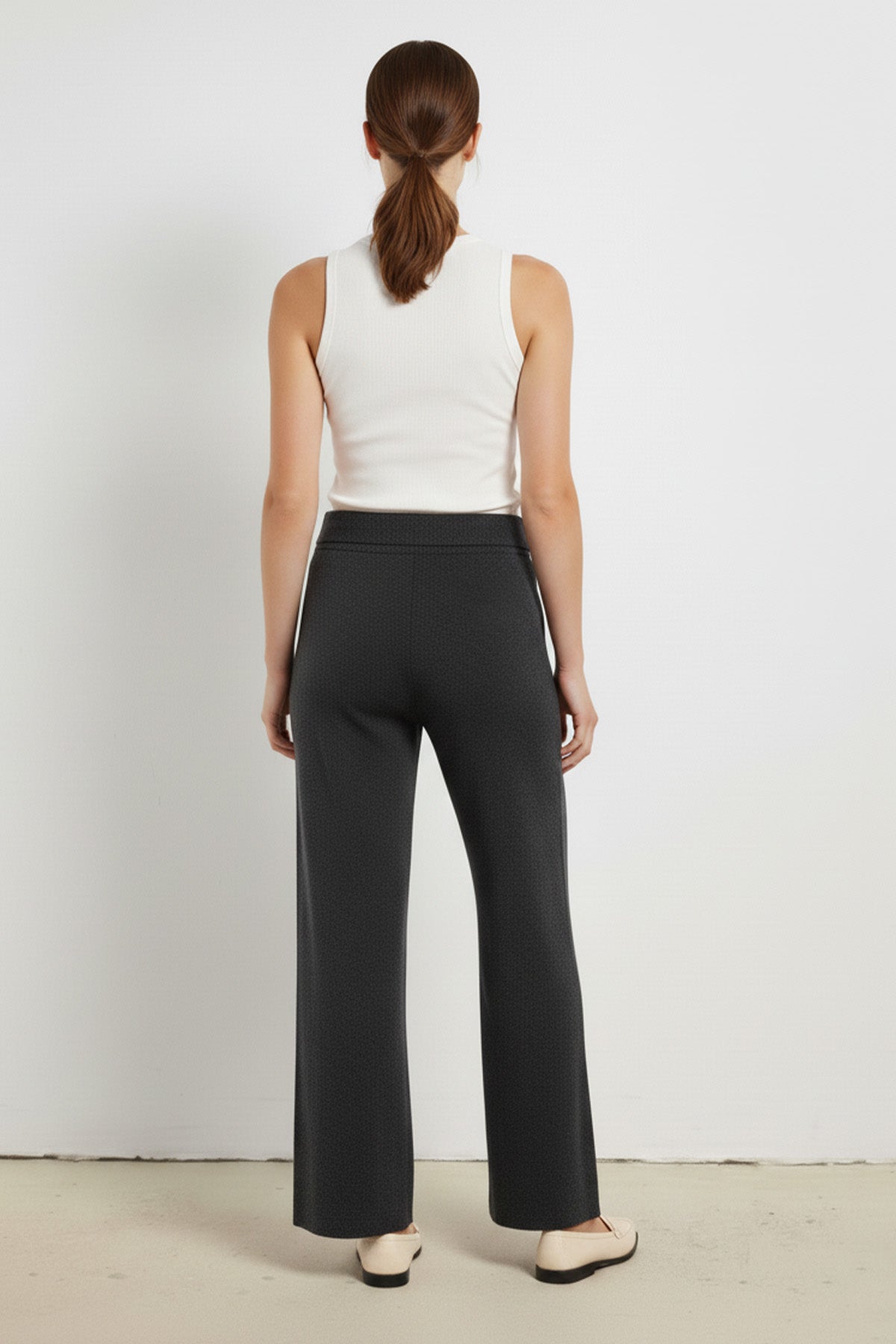 Dark Gray Waistband Women's Pants