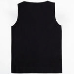 Black Sleeveless U-Neck Women's Tank Top Triko Mısırlı