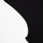 Black Sleeveless U-Neck Women's Tank Top Triko Mısırlı