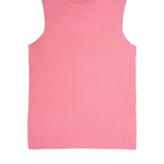 Pink Sleeveless U-Neck Women's Athletic Shirt