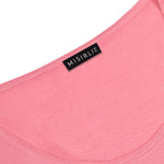 Pink Sleeveless U-Neck Women's Athletic Shirt