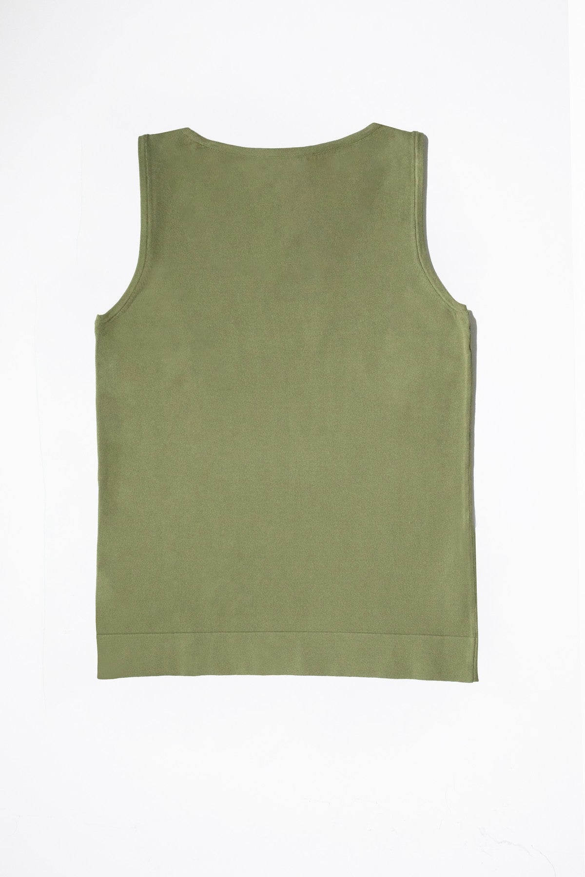 Green Sleeveless U-Neck Women's Athletic Shirt