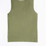 Green Sleeveless U-Neck Women's Athletic Shirt
