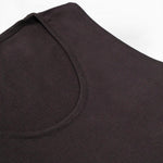 Brown Sleeveless U-Neck Women's Athletic Shirt