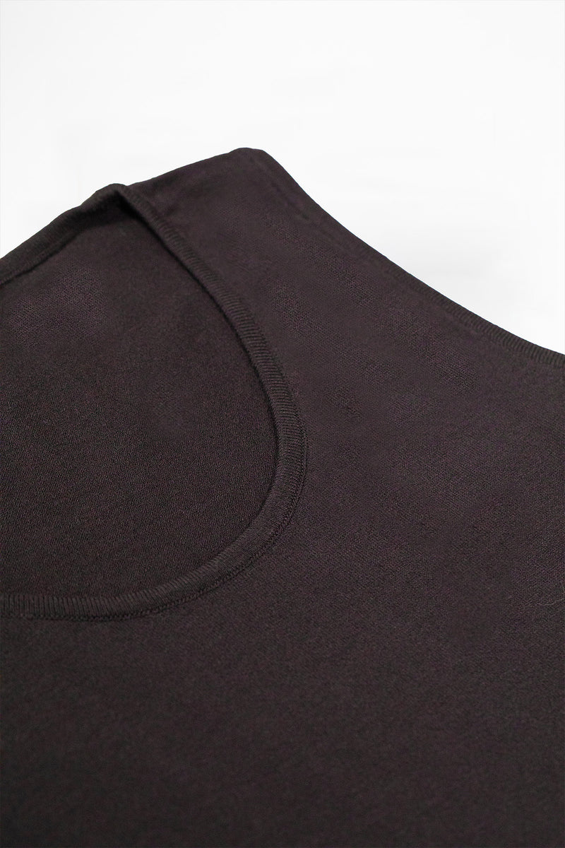 Brown Sleeveless U-Neck Women's Athletic Shirt