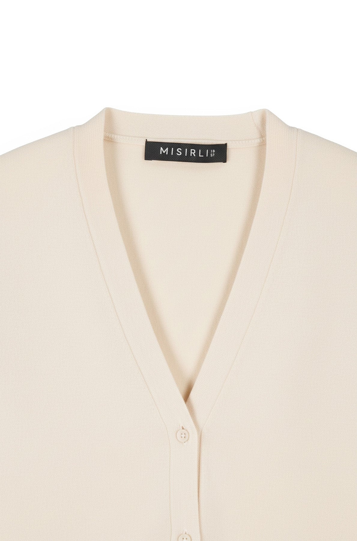 Women's Cardigan with Ecru Button Details