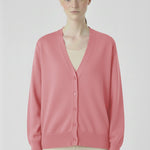Women's Sweater with Pink Button Details