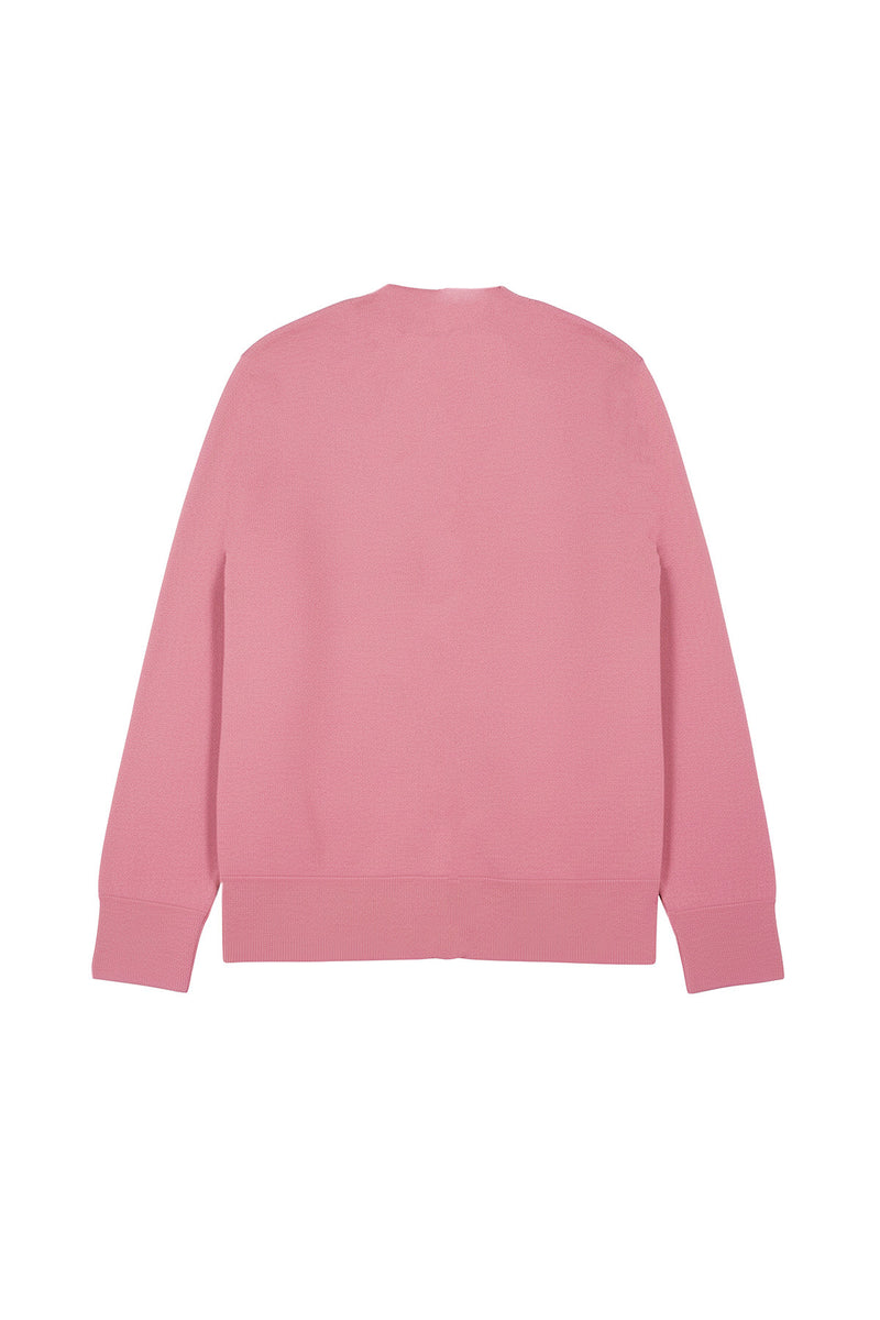 Women's Sweater with Pink Button Details