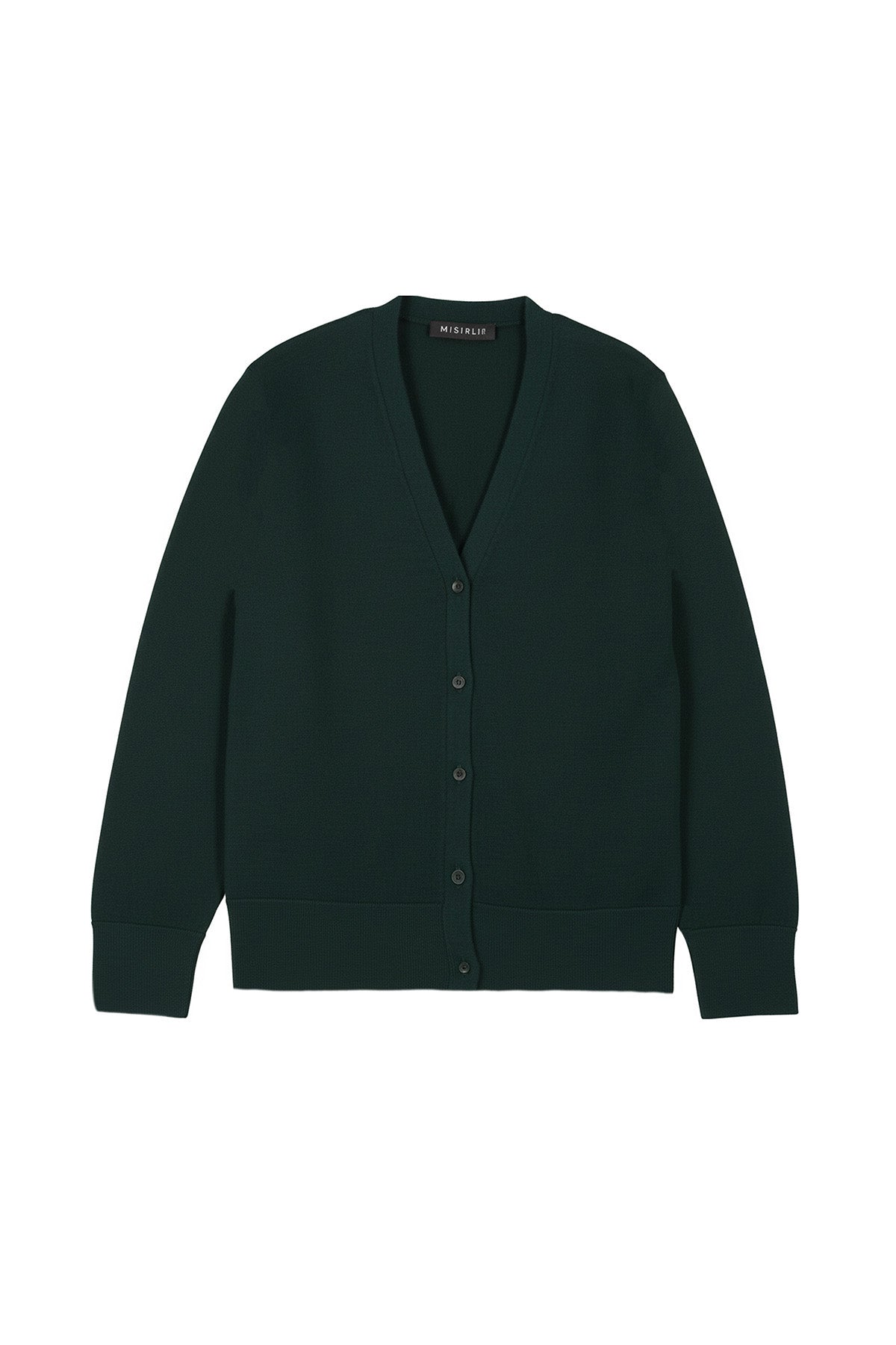 Green Button Detail Women's Cardigan