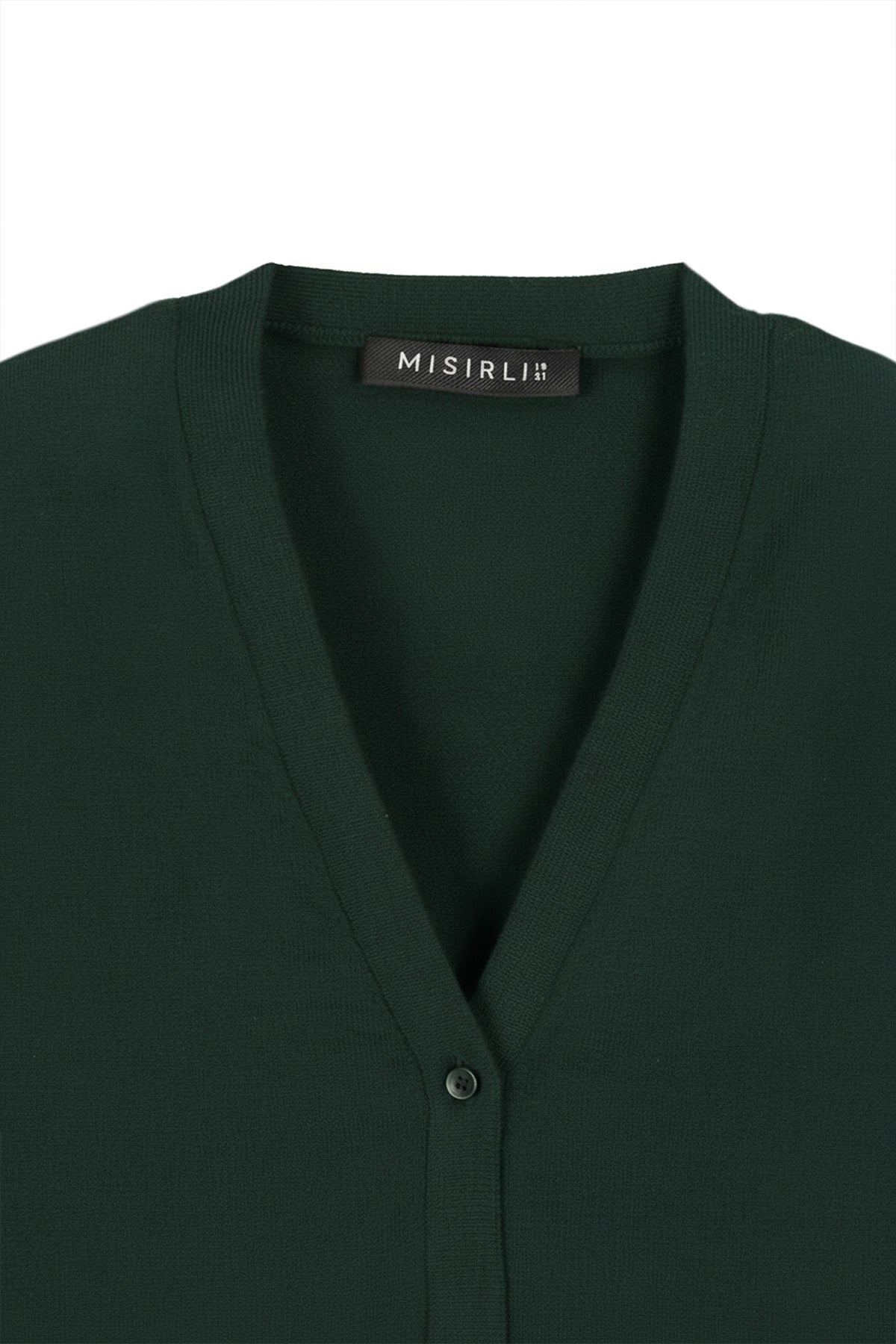 Green Button Detail Women's Cardigan